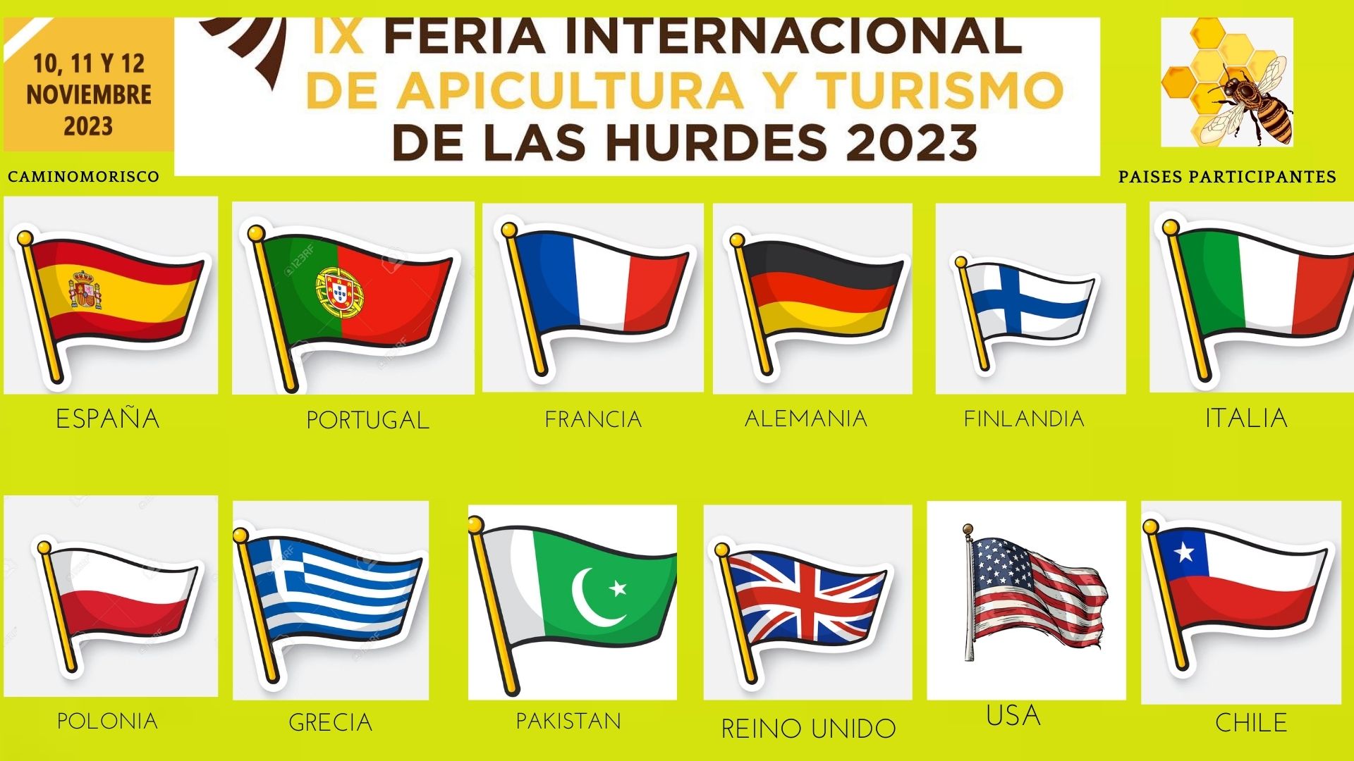 paises asistentes IX Feria Internacional de Apicultura y Turismo de Las Hurdes paises asistentes IX Feria Internacional de Apicultura y Turismo de Las Hurdes