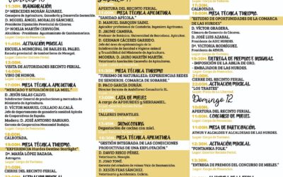 Programa IX Feria Internacional de Apicultura y Turismo de Las Hurdes
