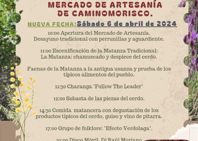 x matanza tradicional y mercado de artesania de caminomorisco