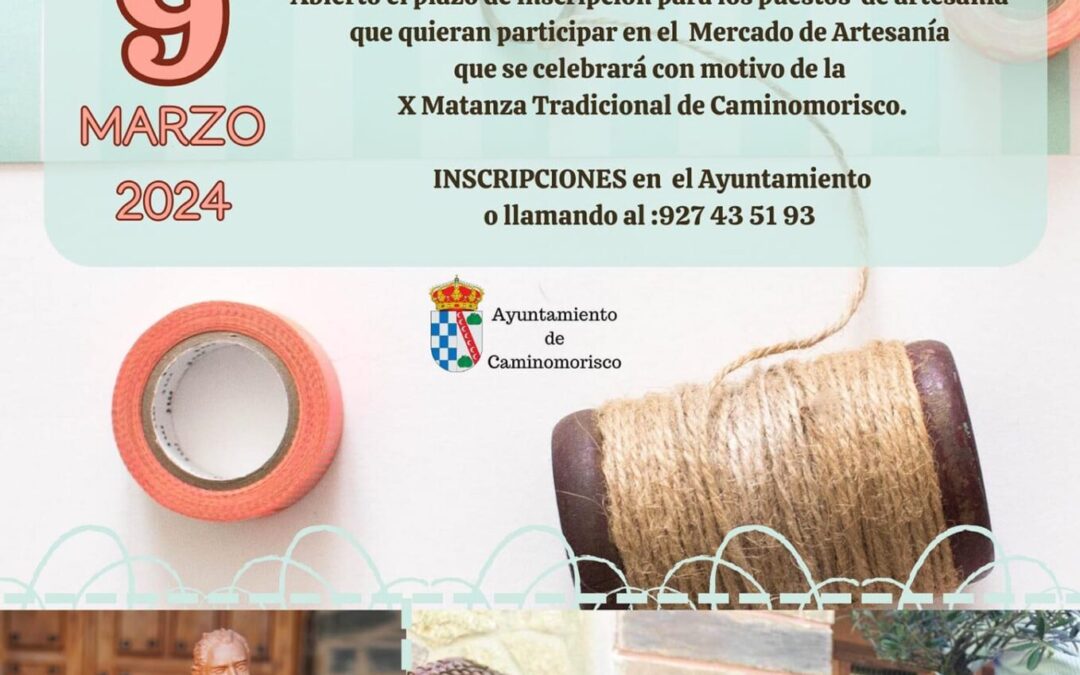 Mercado de Artesanía de la X Matanza Tradicional Caminomorisco 2024