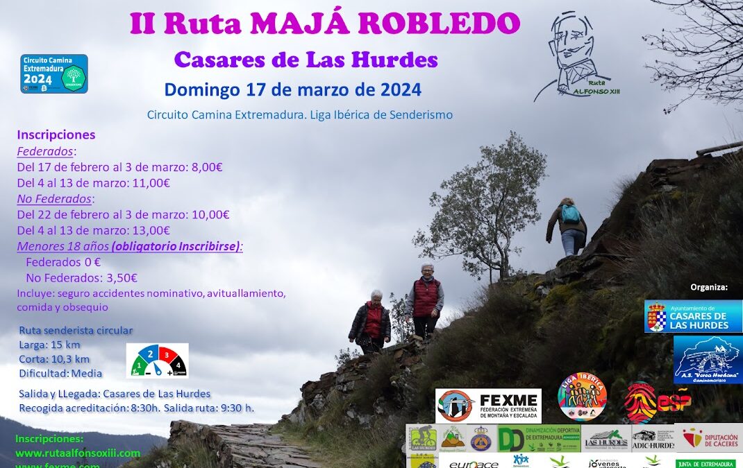 II Ruta Majá Robledo en Casares de Las Hurdes