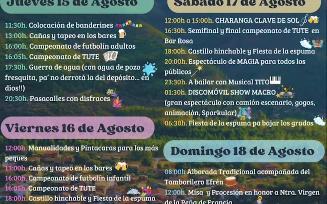 Fiestas Rubiaco 2024