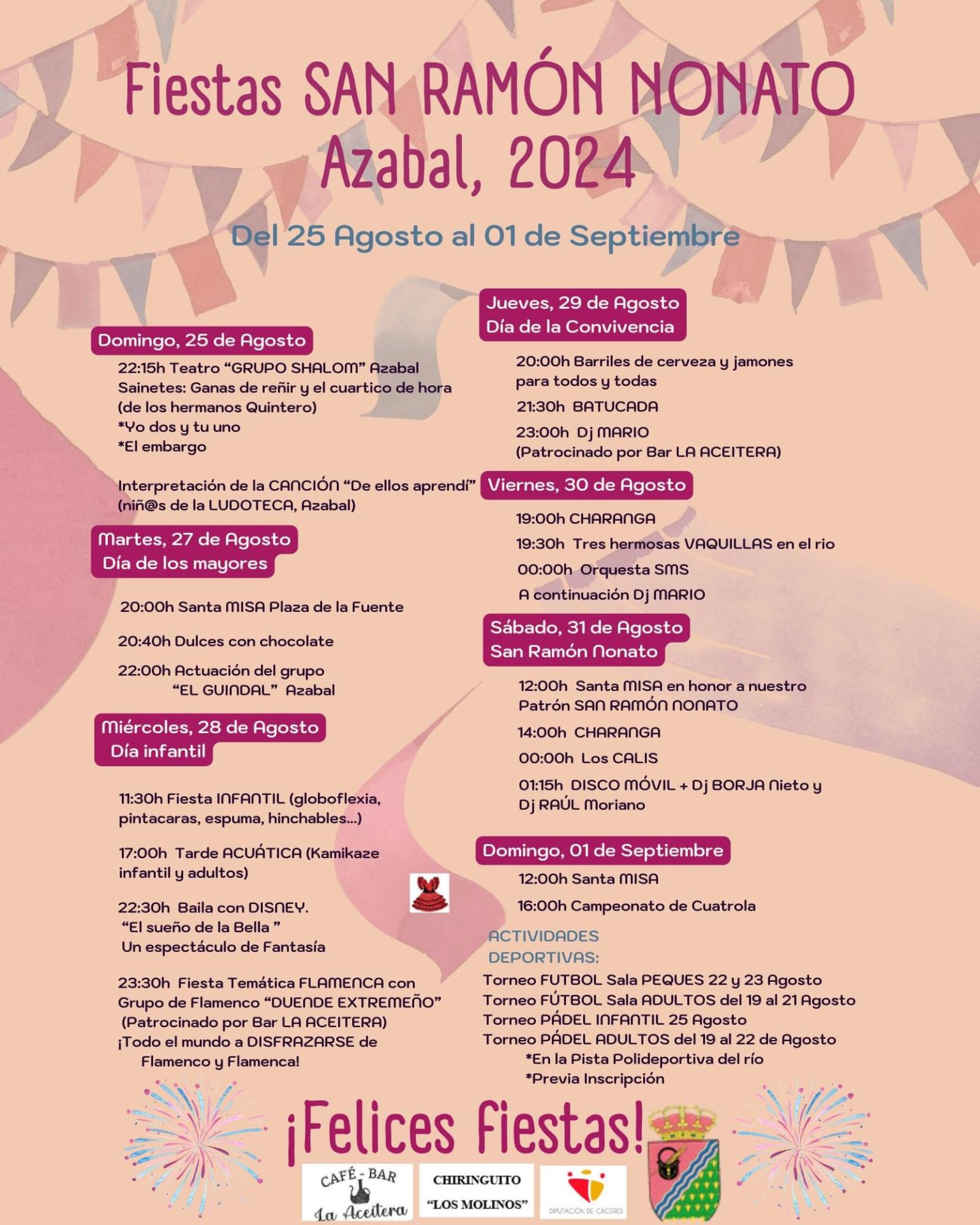 fiestas san ramon nonato Azabal 2024