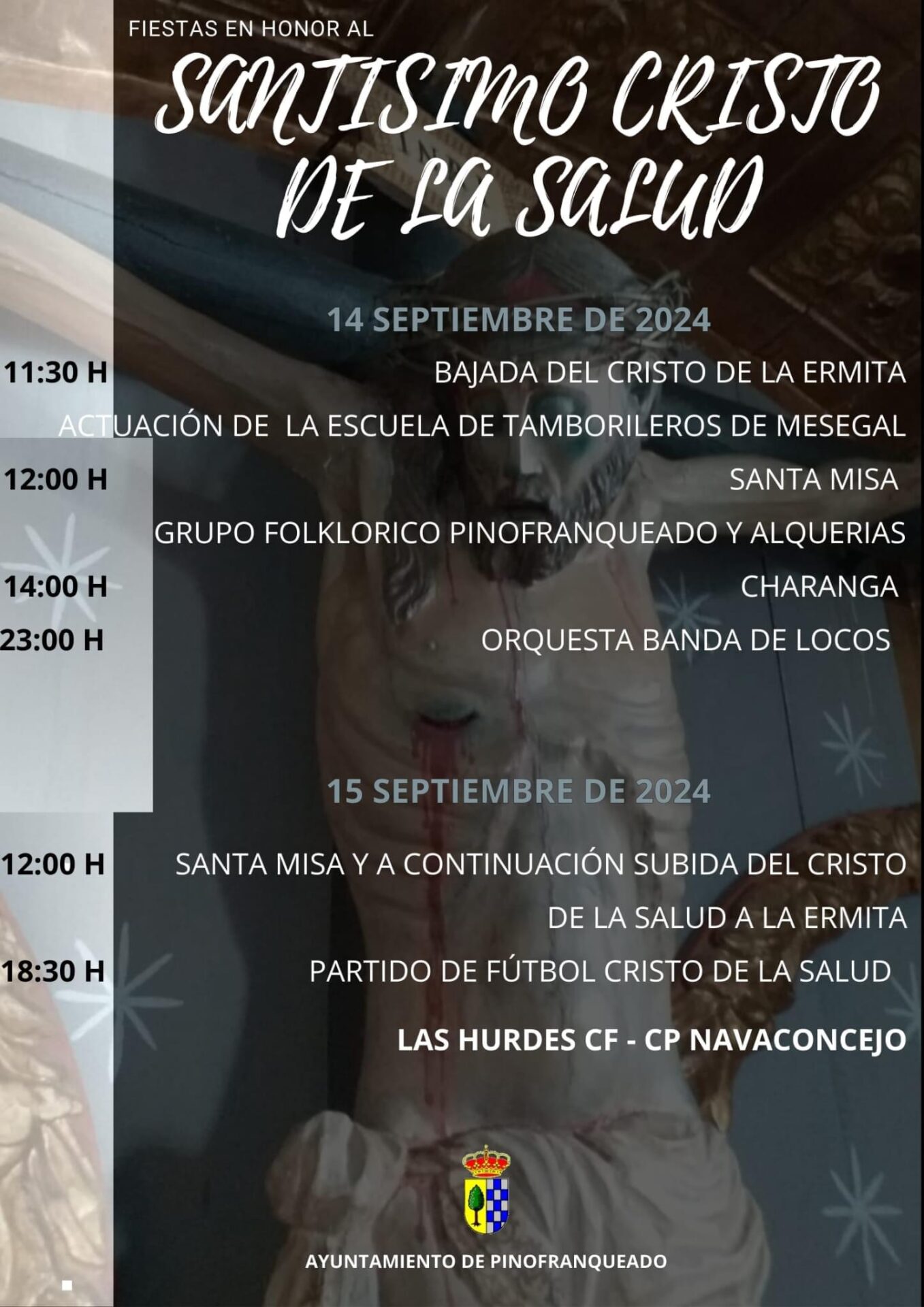 fiestas en honor al Santisimo cristo de la salud pinofranqueado 2024
