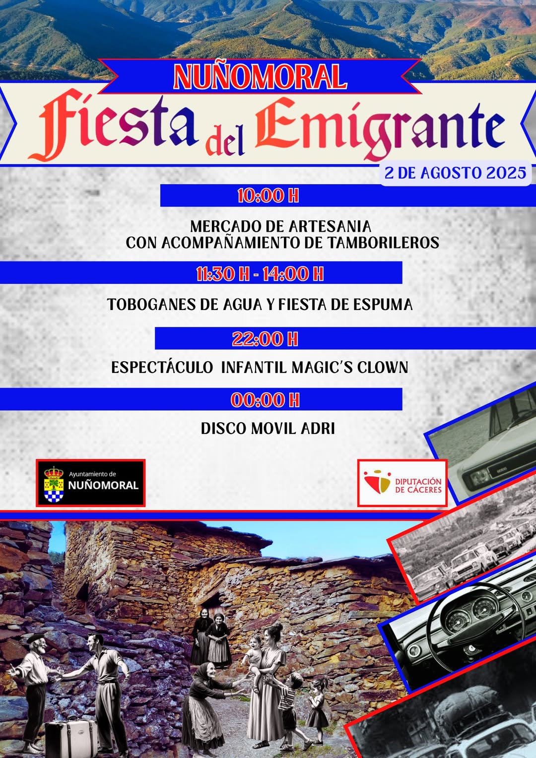fiesta del emigrante Nuñomoral 2025