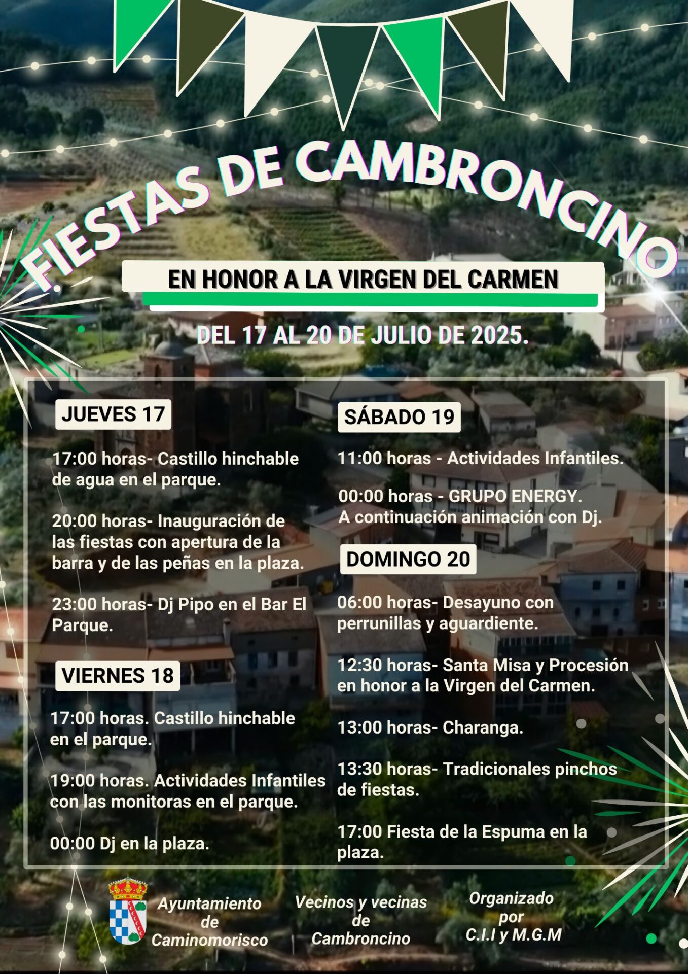 fiestas cambroncino 2025