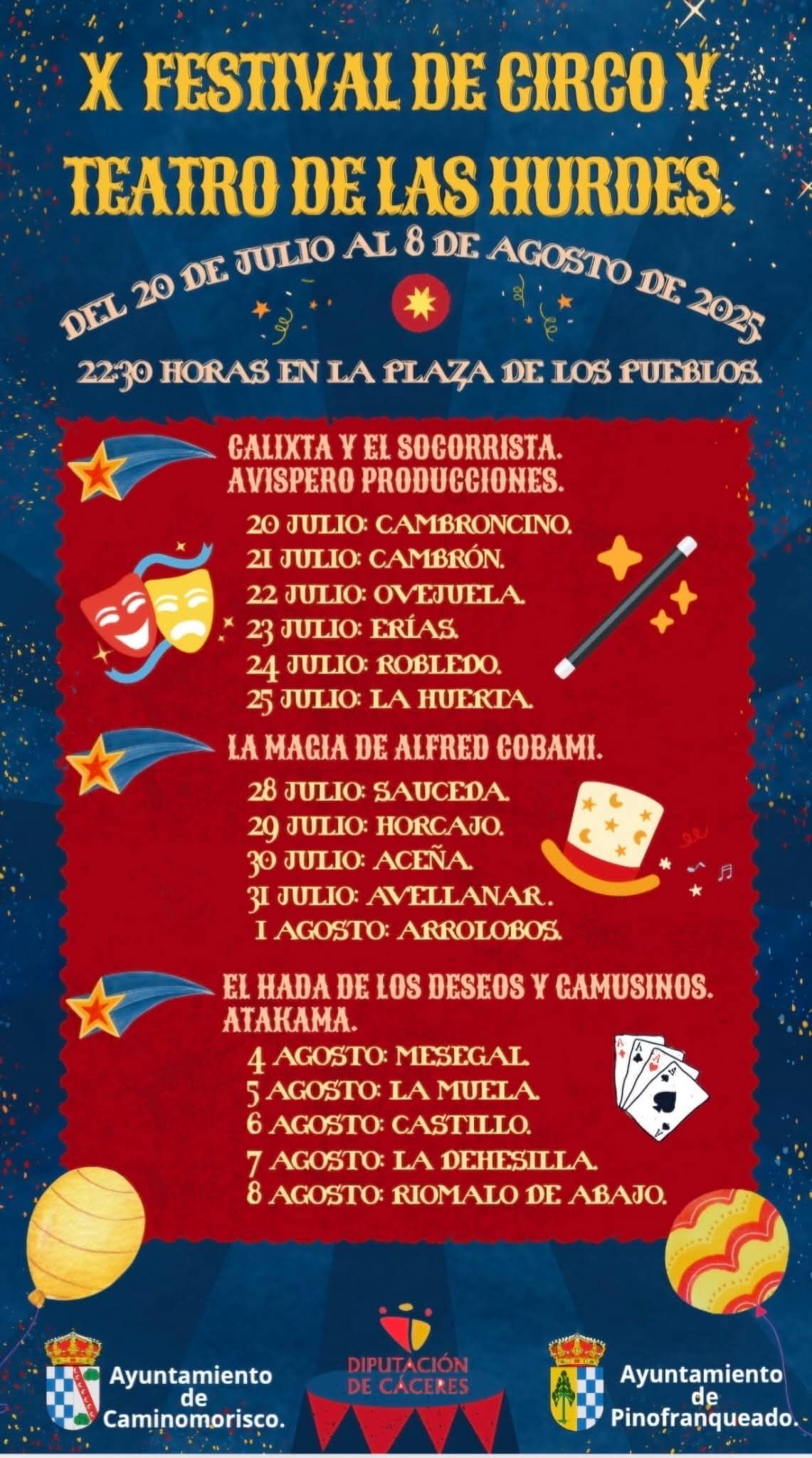 x festival de circo y teatro de Las Hurdes 2025