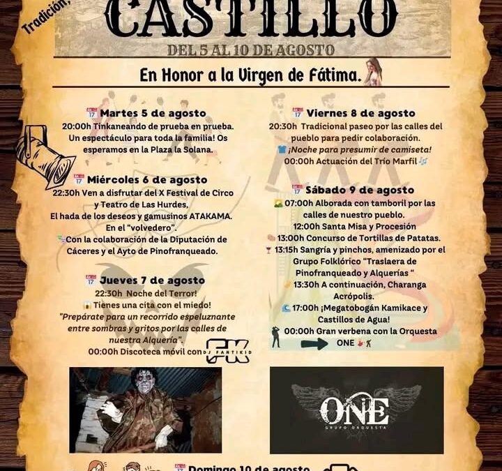 Fiestas Castillo 2025