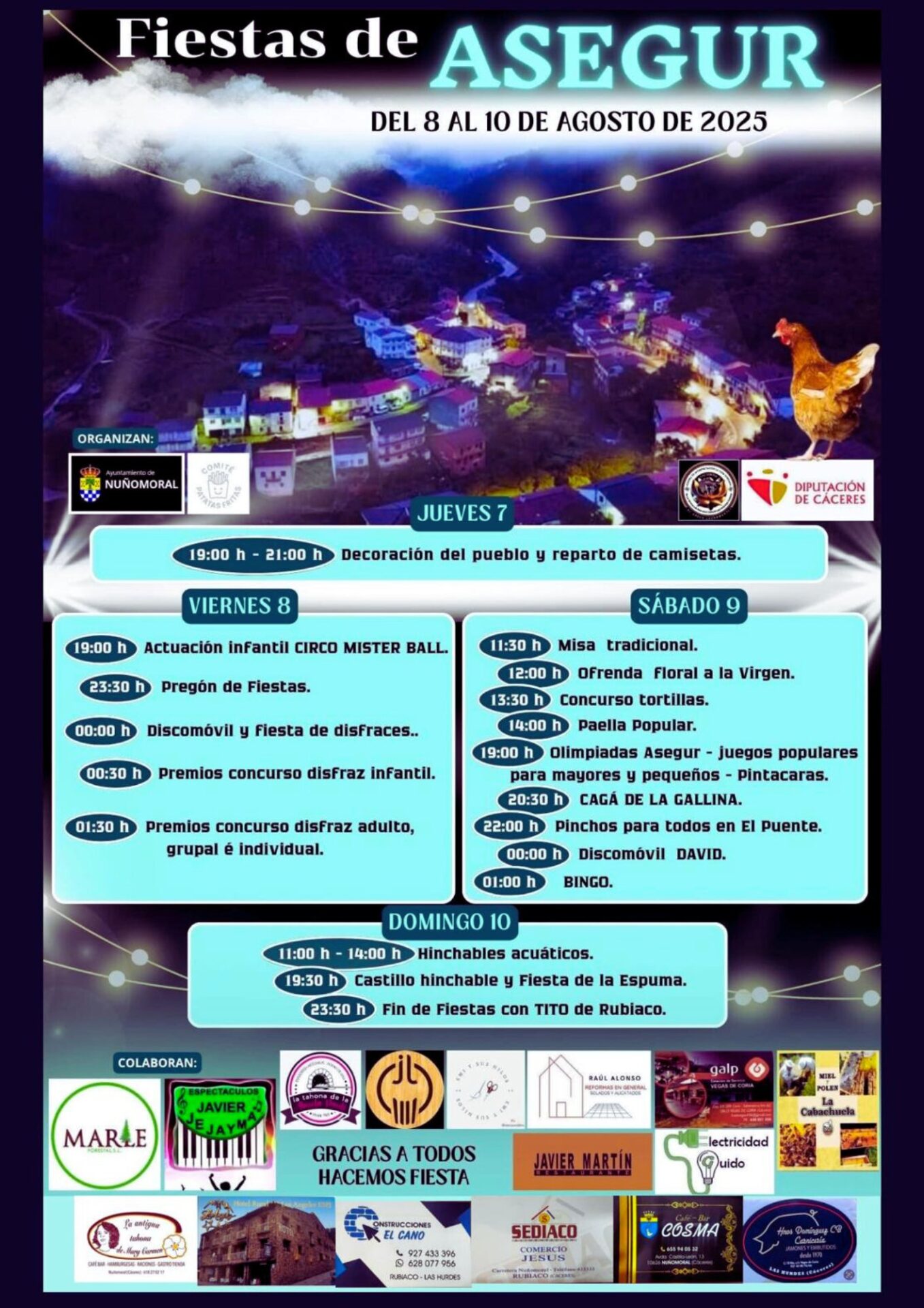 fiestas de asegur 2025